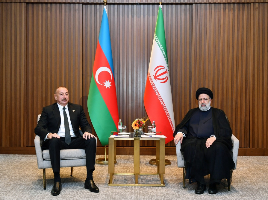 President Ilham Aliyev meets with President of Iran Seyyed Ebrahim Raisi in Astana